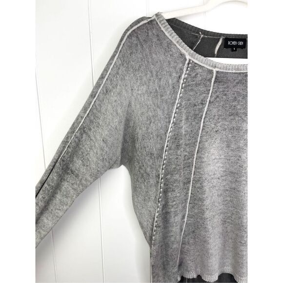Ronen Chen Grey Batwing Lightweight Sweater Size 1 (S) - Picture 3 of 10